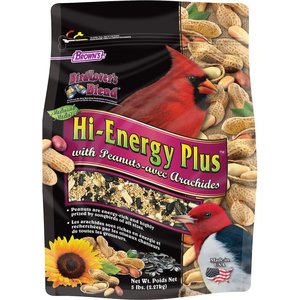 Brown's Bird Lover's Blend Hi-Energy Plus with Peanuts Bird Food, 5-lb bag