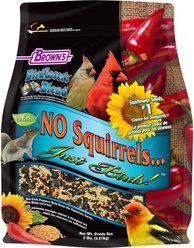 Brown's Bird Lover's Blend No Squirrels Just Birds Sunflower Seed Wild Bird Food, 5-lb bag
