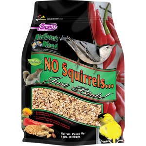 Brown's Bird Lover's Blend No Squirrels Just Birds Chili Pepper Wild Bird Food, 5-lb bag