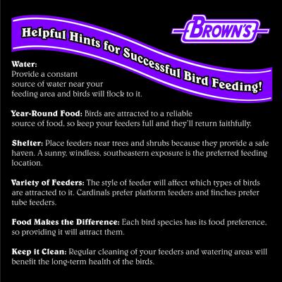 Show full view: Brown's Bird Lover's Blend No Squirrels Just Birds Chili Pepper Wild Bird Food, 5-lb bag slide 6 of 8