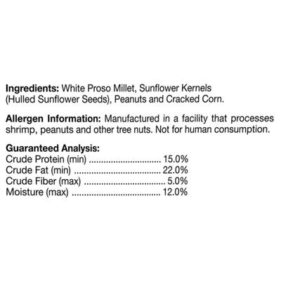 Show full view: Brown's Bird Lover's Blend No Waste Blend Wild Bird Food, 5-lb bag slide 4 of 6