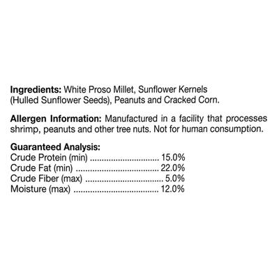 Show full view: Brown's Bird Lover's Blend No Waste Blend Wild Bird Food, 7-lb bag slide 4 of 10