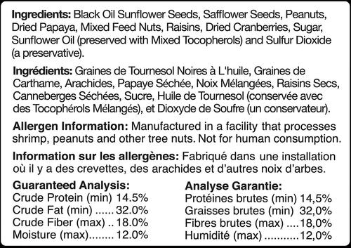 Show full view: Brown's Bird Lover's Blend Nut, Fruit & Berry Wild Bird Food, 5-lb bag, bundle of 3 slide 6 of 10