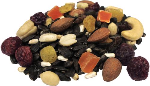 Show full view: Brown's Bird Lover's Blend Nut, Fruit & Berry Wild Bird Food, 5-lb bag, bundle of 3 slide 7 of 10