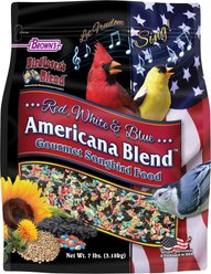 Brown's Bird Lover's Blend Red, White & Blue Americana Blend Gourmet Songbird Food, 7-lb bag