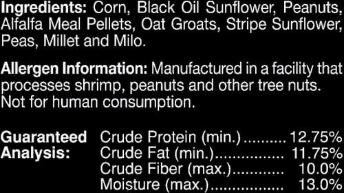 Show full view: Brown's Bird Lover's Blend Wildlife Buffet Nature's Harvest Wild Bird Food, 7-lb bag slide 3 of 6