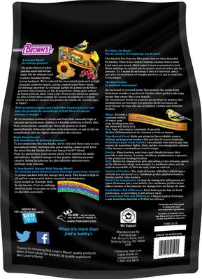 Show full view: Brown's Bird Lover's Blend with Cranberries Fancy Finch Bird Food, 5-lb bag slide 2 of 9