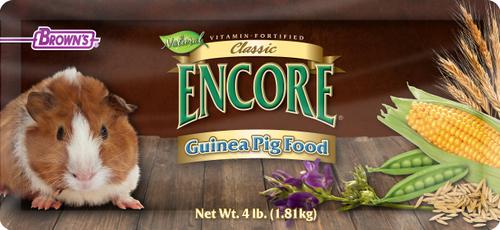 Show full view: Brown's Encore Classic Natural Guinea Pig Food, 4-lb bag slide 4 of 7