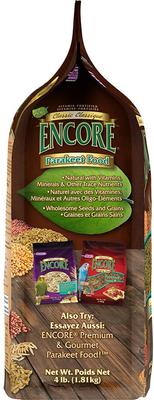 Show full view: Brown's Encore Classic Natural Parakeet Food, 4-lb bag slide 3 of 9