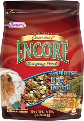 Show full view: Brown's Encore Gourmet Foraging Feast Guinea Pig Food, 4-lb slide 1 of 7