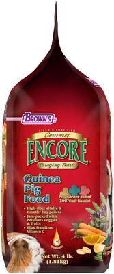 Show full view: Brown's Encore Gourmet Foraging Feast Guinea Pig Food, 4-lb slide 4 of 7