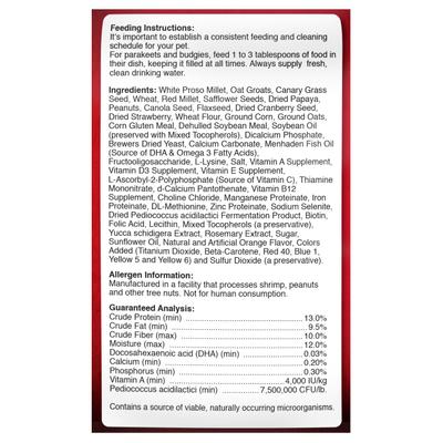 Show full view: Brown's Encore Gourmet Foraging Feast Parakeet Food, 3-lb slide 6 of 8