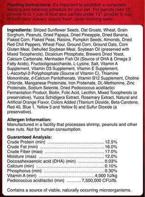 Show full view: Brown's Encore Gourmet Foraging Feast Parrot & Conure Food, 4-lb slide 6 of 9