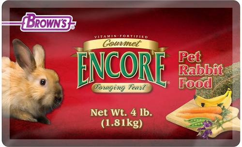 Show full view: Brown's Encore Gourmet Foraging Feast Pet Rabbit Food, 4-lb slide 3 of 9