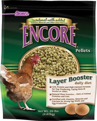 Brown's Encore Layer Booster Daily Diet Chicken Food, 20-lb bag