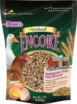 Show full view: Brown's Encore Multigrain Flaxseed Poultry Treat, 2-lb bag slide 1 of 7