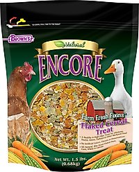 Brown's Encore Natural Farm Fresh Fixins Flaked Cereal Bird Treats, 1.5-lb bag