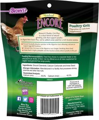 Brown's Encore Natural Poultry Grit Plus Chicken Feed, 16-oz bag slide 2 of 9