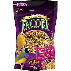 Brown's Encore Premium Canary & Finch Bird Food, 1-lb bag