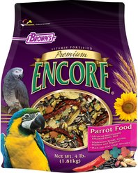 Brown's Encore Premium Parrot Food, 4-lb bag
