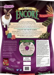 Brown's Encore Premium Rabbit Food, 10-lb bag slide 2 of 5