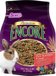 Brown's Encore Premium Rabbit Food, 5-lb bag