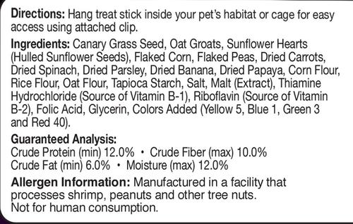 Show full view: Brown's Extreme! Bar Bird Treat, 5-oz bag, 2 count slide 3 of 3