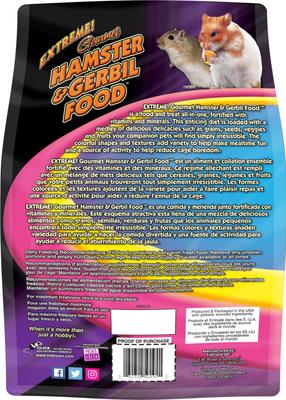 Show full view: Brown's Extreme! Gourmet Hamster & Gerbil Food, 3-lb bag slide 2 of 8