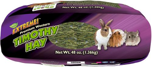 Show full view: Brown's Extreme! Timothy Small Pet Hay, 48-oz bag  slide 3 of 4