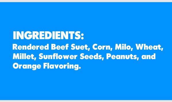 Show full view: Brown's Garden Chic! Bird Lovers' Blend Suet Cake Wild Bird Food, 11-oz tray slide 3 of 7