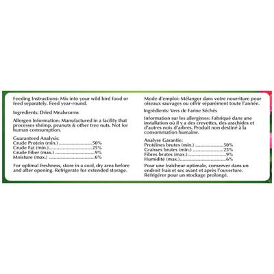 Show full view: Brown's Garden Chic! Dried Mealworms for Wild Birds, 7-oz bag slide 4 of 7