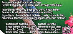 Brown's Garden Chic! Hi-Energy Plus Suet with Mealworms Wild Bird Food, 11.5-oz tray, case of 8 slide 2 of 2