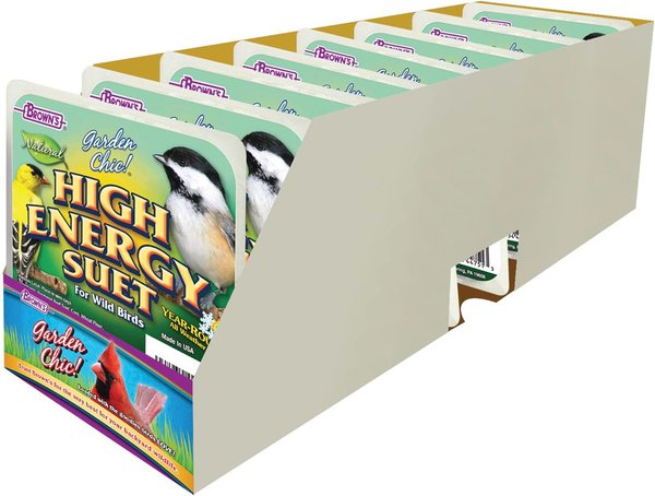 Show full view: Brown's Garden Chic! High Energy Suet Wild Bird Food, 11.75-oz tray slide 3 of 6