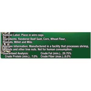 Brown's Garden Chic! High Energy Suet Wild Bird Food, 11.75-oz tray