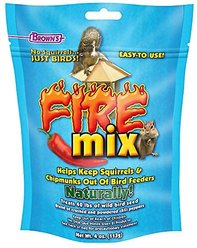 Brown's Garden Chic! No Squirrels... Just Birds! Fire Mix Wild Bird Food Treatment, 4-oz bag