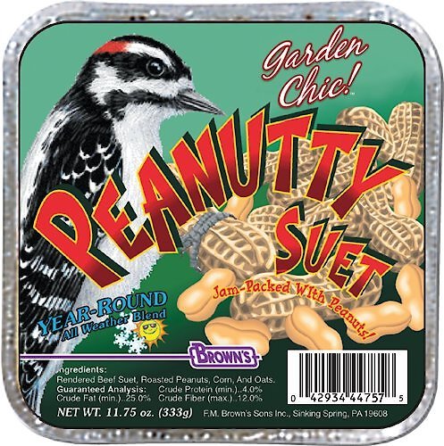Brown's Garden Chic! Peanutty Suet Wild Bird Food