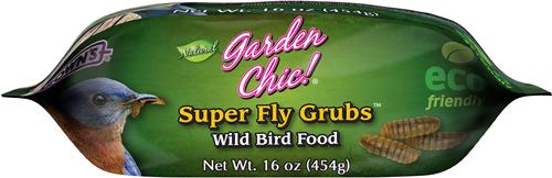 Show full view: Brown's Garden Chic! Super Fly Grubs Wild Bird Food, 16-oz bag slide 3 of 6