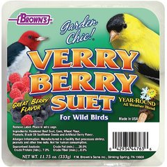Brown's Garden Chic! Verry Berry Suet Wild Bird Food, 11.75-oz tray