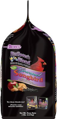 Show full view: Brown's Gourmet Songbird with Almonds & Apples Wild Bird Food, 5-lb bag slide 4 of 6