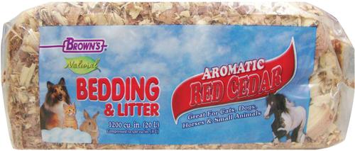 Show full view: Brown's Natural Aromatic Red Cedar Pet Bedding & Litter, 20-L bag slide 2 of 4