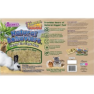 Brown's Natural Behavior Hemp Small Animal Bio Cage Mat