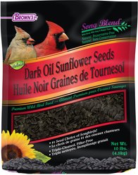 Brown's Song Blend Dark Oil Sunflower Seeds Bird Food, 10-lb bag