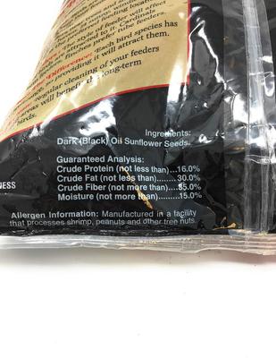 Show full view: Brown's Song Blend Dark Oil Sunflower Seeds Bird Food, 5-lb bag slide 4 of 10