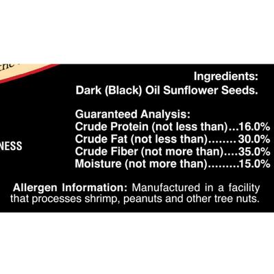 Show full view: Brown's Song Blend Dark Oil Sunflower Seeds Bird Food, 5-lb bag slide 7 of 10