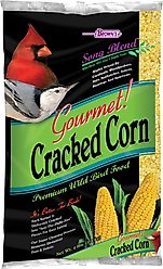 Brown's Song Blend Gourmet! Cracked Corn Wild Bird Food, 4-lb bag, case of 12