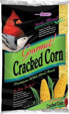 Show full view: Brown's Song Blend Gourmet! Cracked Corn Wild Bird Food, 4-lb bag, case of 12 slide 1 of 1