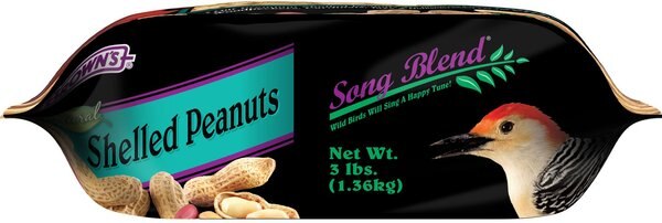 Brown''s 42179 Song Blend 10 Lbs. Pack Unsalted In-Shell Whole Peanuts Bird Food