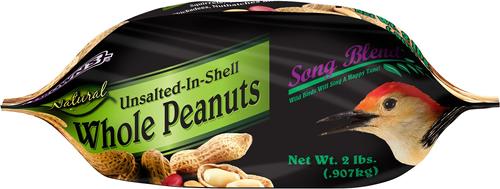 Show full view: Brown's Song Blend Unsalted-In-Shell Whole Peanuts Wild Bird Food, 2-lb bag slide 3 of 7