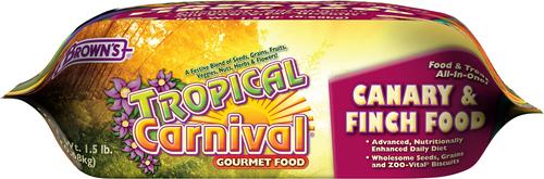 Show full view: Brown's Tropical Carnival Canary & Finch Food, 1.5-lb bag slide 3 of 6