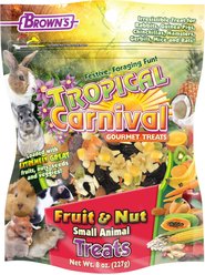 Brown's Tropical Carnival Fruit & Nut Small Animal Treats, 8-oz bag